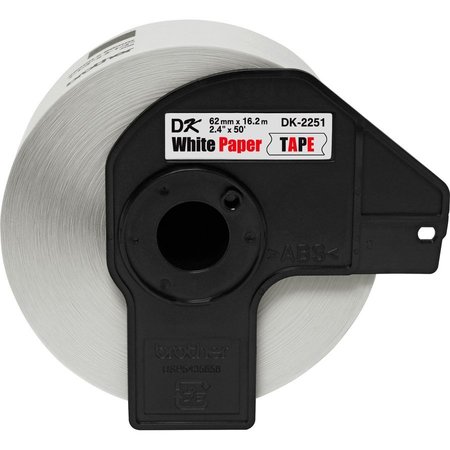 Brother Label, 2.4""X50', Bk/Rd On We BRTDK2251